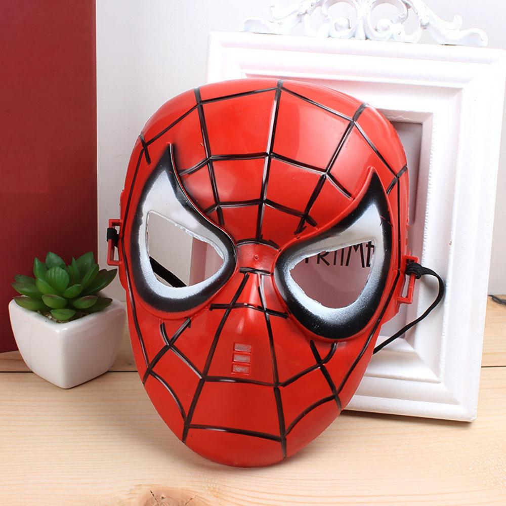 1× Spider-Man Maske mit elastischem Band Superhelden-Spielzeug für Kinder Halloween-Kostüm