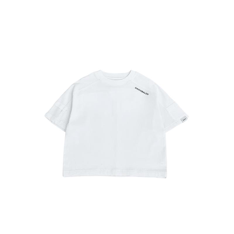 Yoyotaile Boys Cotton Short Sleeve T-Shirt 150 белый