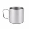 Foldable Handle Camping Mug Compact Outdoor Coffeee Bottle Portable Titanium Water Cup  Travel