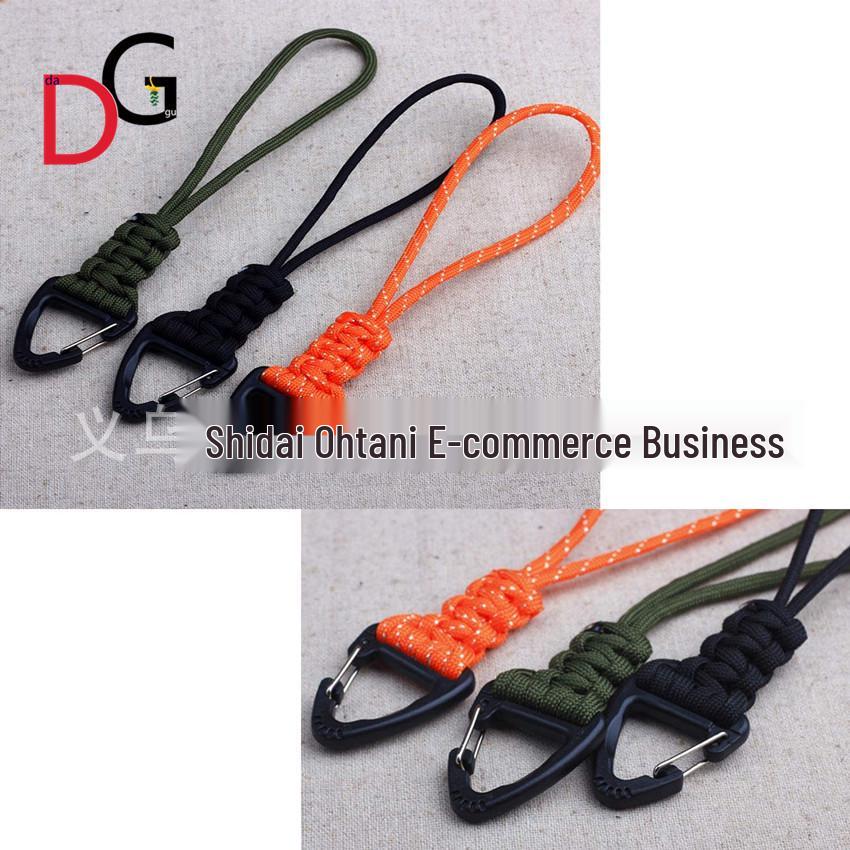 Hand-woven Quick Release Triangle Buckle Lanyard for Keys and Flashlights - Anti-drop, Anti-lost Multi-functional Rope