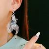 Koi Carp Pendant Goldfish Earrings Accessories Metal Dangle Earrings Goldfish Eardrop  Women