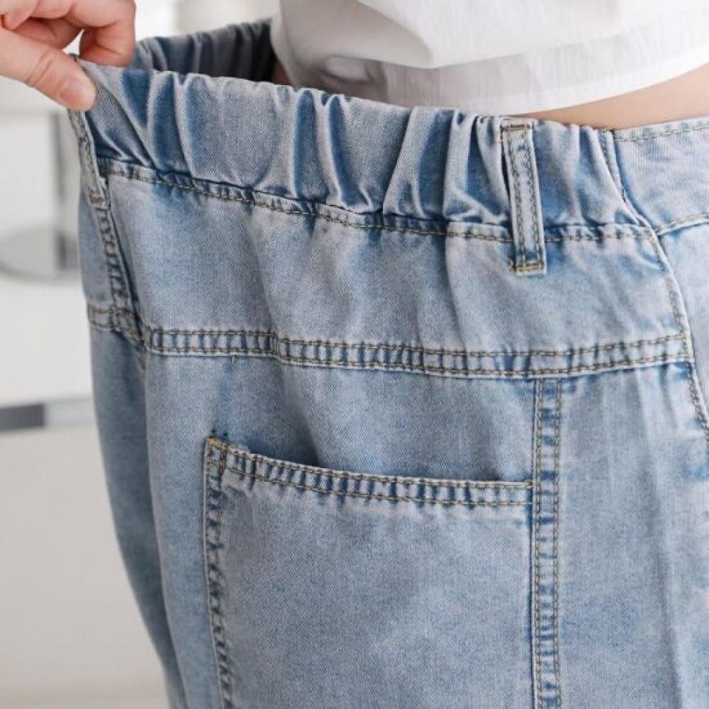 From Heart Women Cool Washing Denim Bermuda Pants