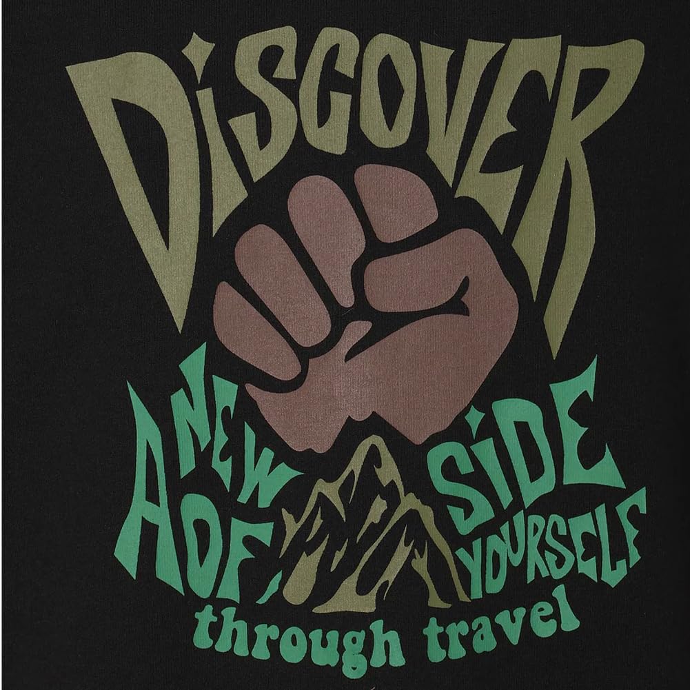 NANGA ECOHYBRID TEE (DCV PT) Eco Hybrid Tee Short Sleeve T-Shirt with Graphic Print, Recycled Cotton, Unisex (JP, Alphabet, L, Black)