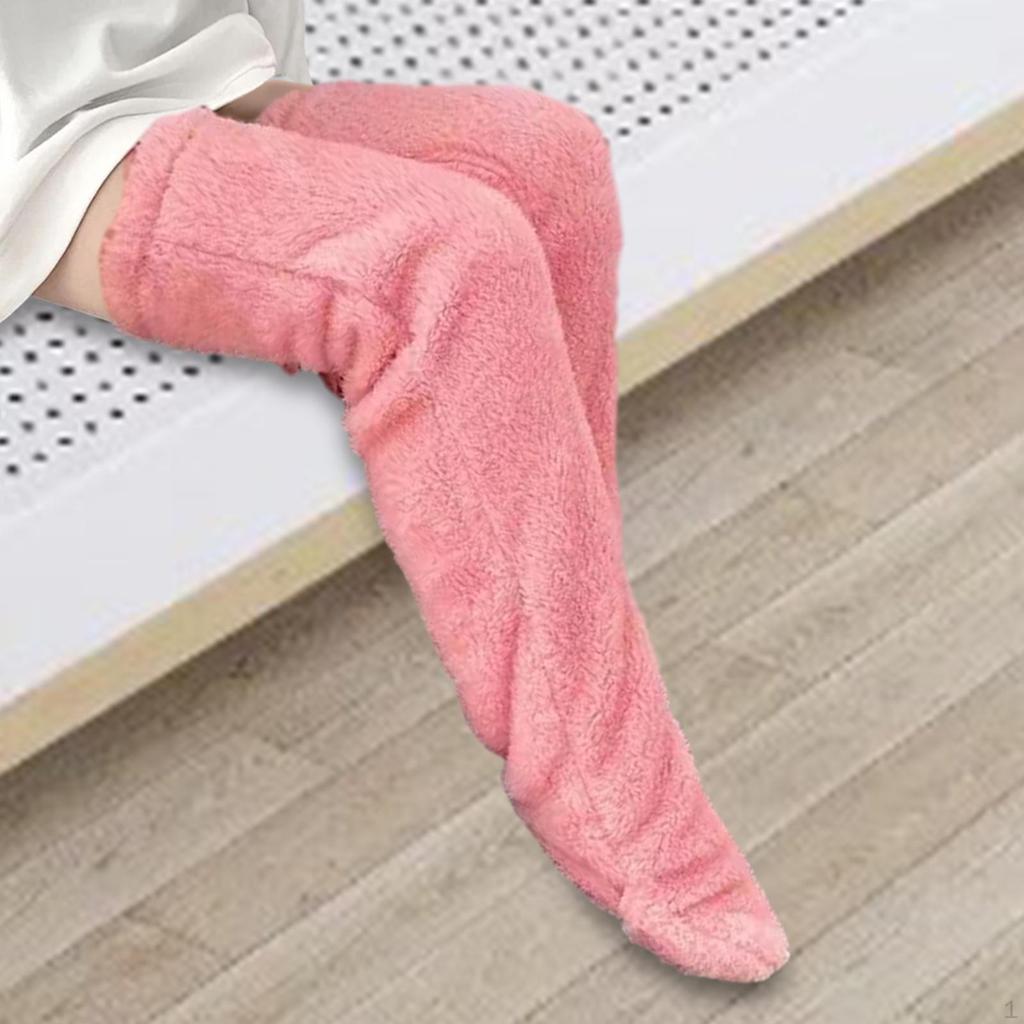 Cozy Winter Fleece Knee-High Socks for Women
