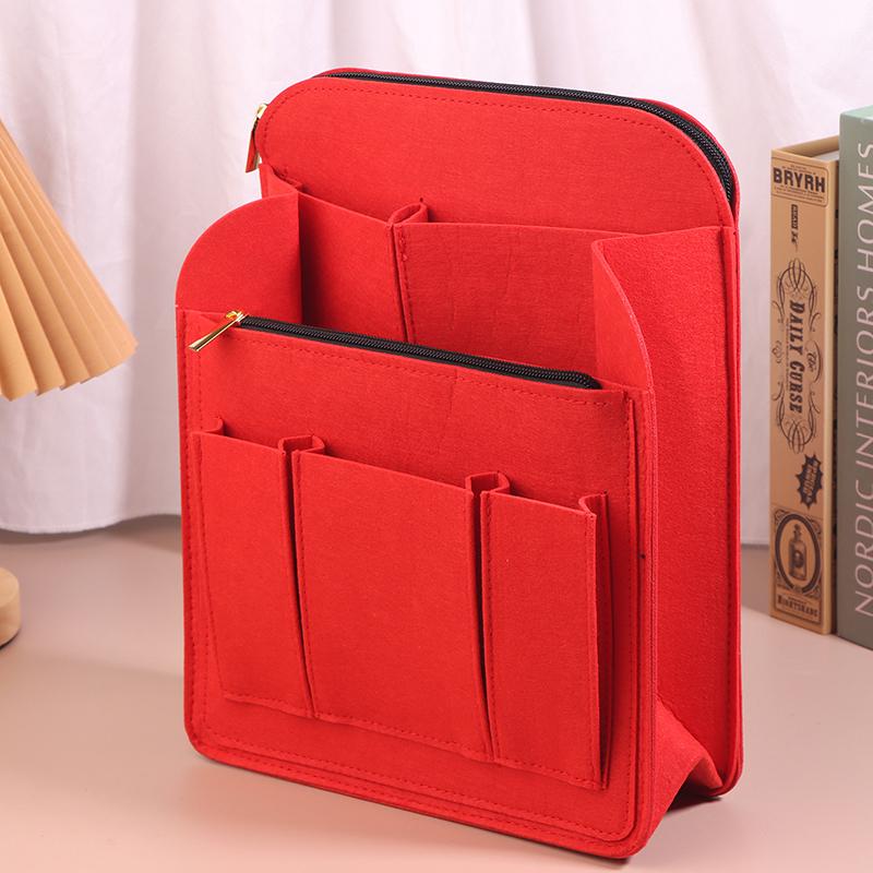 Traveling Backpack Insert Storage Bags Handbag Backpack Liner Make Up Organizer Bag Insert Women'S Felt Toiletry Cosmetic Bag