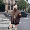 Parka de Inverno de Algodão com Gola de Pelo Curto de Alta Qualidade