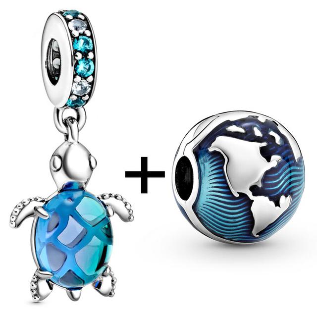 2 teile/los Schildkröte Octopus Vogel Charme Perlen Anhänger Passt Original Diy Armbänder Halsketten Für Frauen Männer Schmuck Geschenk Sonderangebot