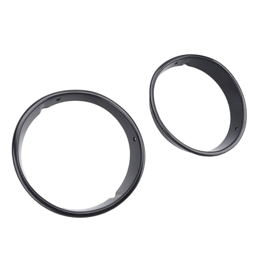 Headlight Bezel Covers, Black Headlight Bezels for Toyota TJ 1997-2006 - Scratch-Free Decorative Headlamp Trim Rings (2pcs)