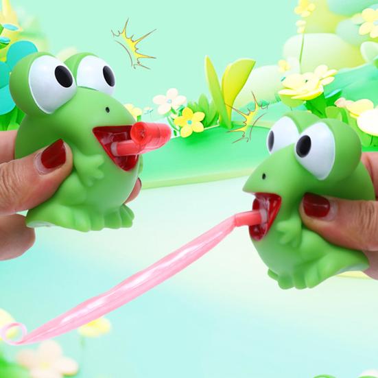 Fidget hračka Mačkací žába Dinosaurus vyplazující jazyk Kreativní dekompresní hračka pro děti Přenosná hračka pro úlevu od stresu Vánoční dárky k narozeninám