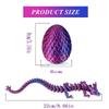 3D Printed Snake Egg and Dragon Egg Toys Fully Articulated Snake Dragon Collection Surprise Simulation Toy Decoration