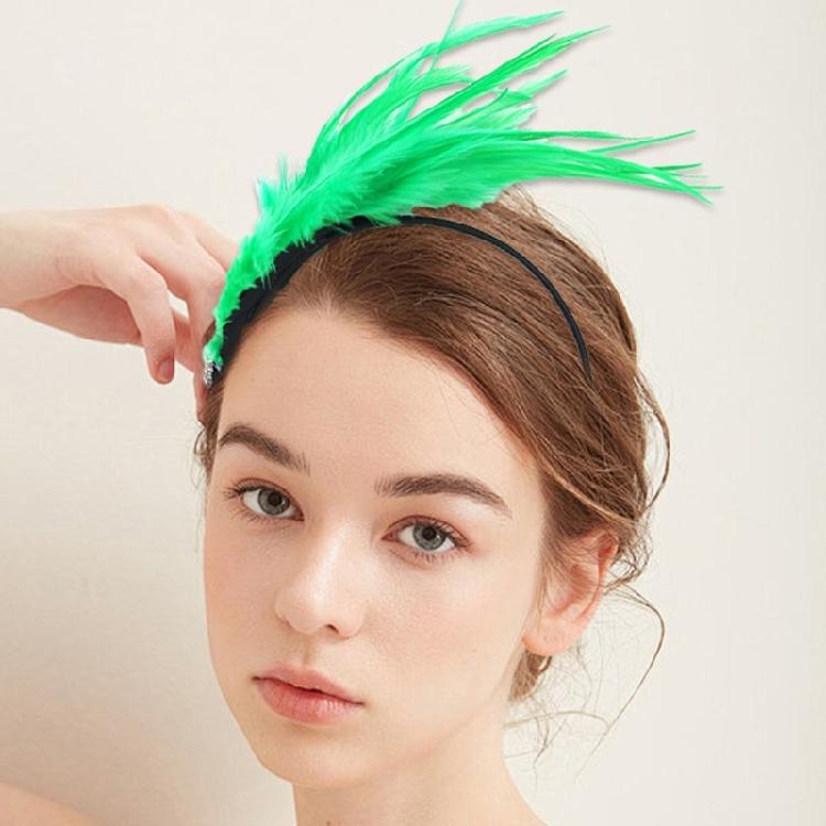 1920er Jahre Kopfschmuck Mardi Gras Party Feder-Haarband Damen Fascinator Stirnband