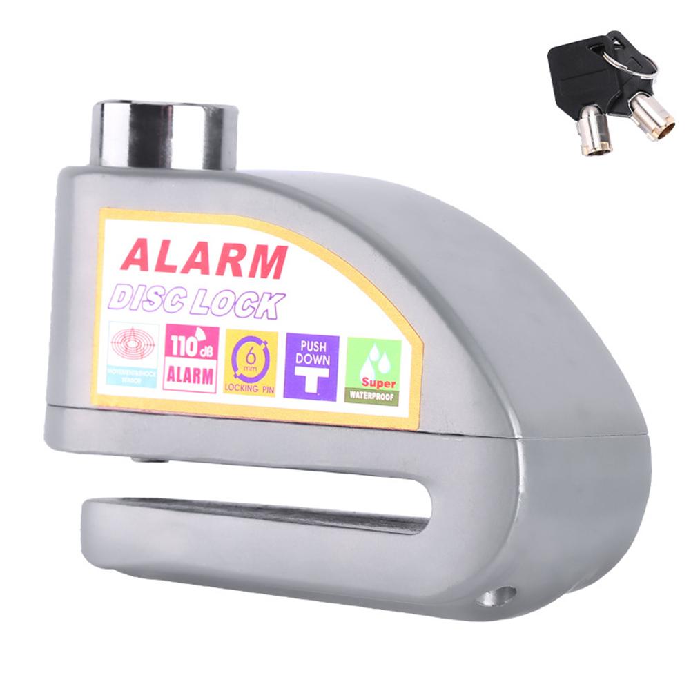 Motorrad Fahrradschloss Alarm Sicherheitsschutz Vorhängeschloss Aluminiumlegierung Diebstahlsicherung Erinnerung Seilschloss Tasche Motorradzubehör