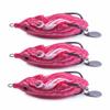 3PCS Portable PVC Snakehead Lure Bait 7cm 5 Types Artificial Lure Bait Soft Simulation Lure Bait Freshwater Fishing