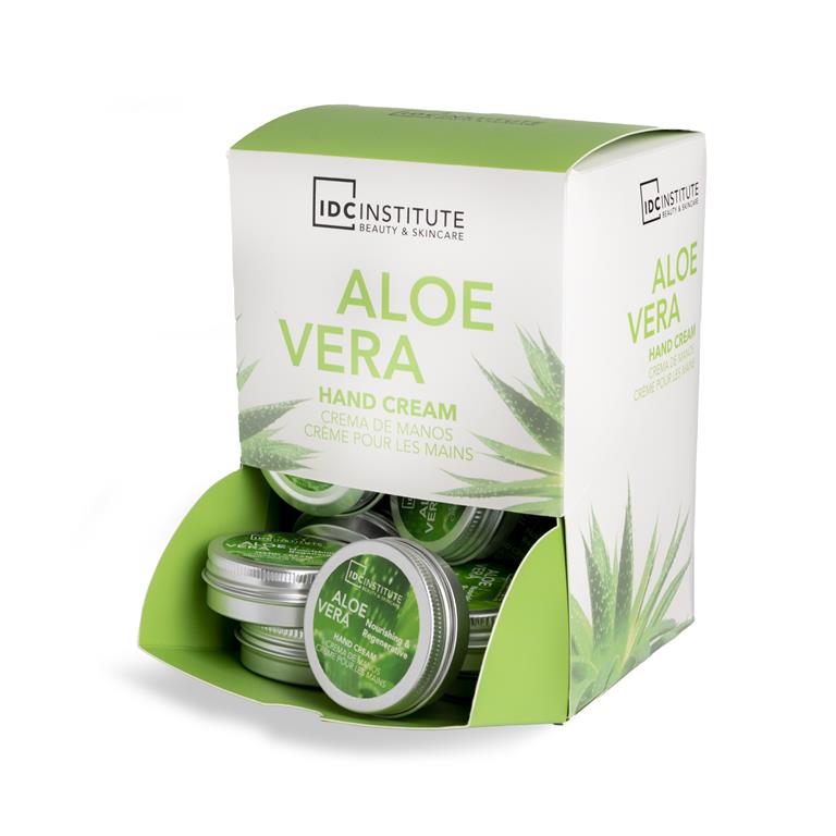 Feuchtigkeitsspendende Handcreme mit Aloe-Vera-Extrakt IDC INSTITUTE ALOE VERA 20ml