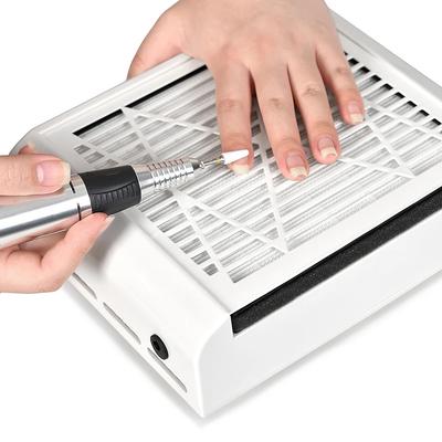 LINMANDA Nail Dust Collector Strong Suction Dust Extractor Fan Collector No-Spilling Filter 40w Power 45000 Rpm Vacuum Cleaner