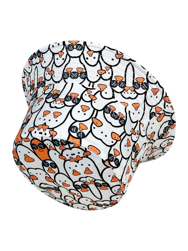 Fashionable White Bucket Hat Foldable Sun Protection Hat for Outdoor Activities Multifunctional Fisherman's Hat Men Women Summer Travel Beach