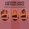 1 Set Auto-Fingerlicht mit Fernbedienung Cooles lustiges Auto-Innenlicht Finger Up LED Mittelfinger Handlampe Autozubehör