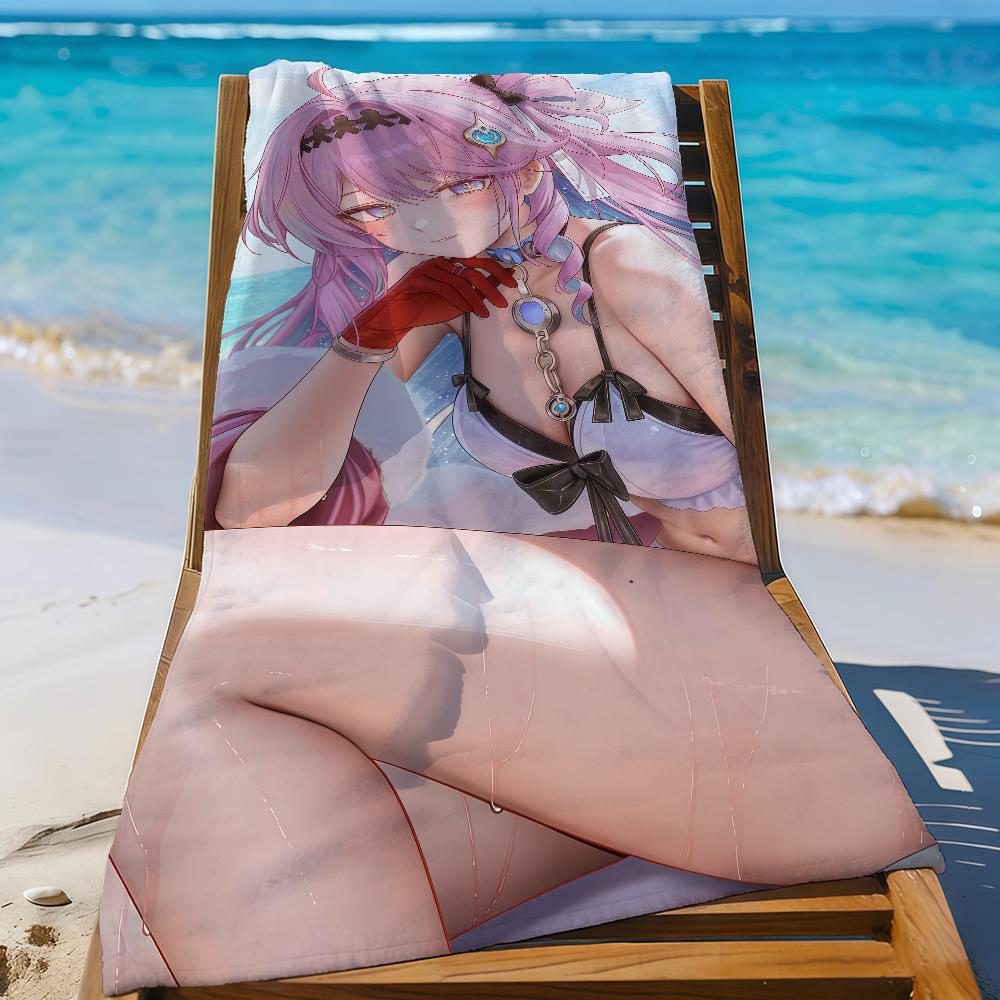Denia Game Wuthering Waes Towel Sports Quick Dry Travel Camping Gear Sandproof Soft Light Large Beach Towel