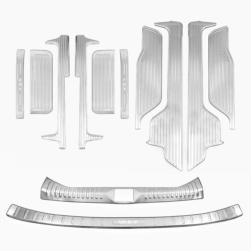 Stainless Steel Scuff Plate Welcome Pedal Protector for Wey Gaoshan 7/8/9
