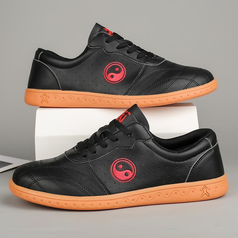 Taijiquan Kung Fu sports shoes women's Chenjiagou Taiji shoes soft beef tendon sole genuine leather martial arts shoes men's practice shoes