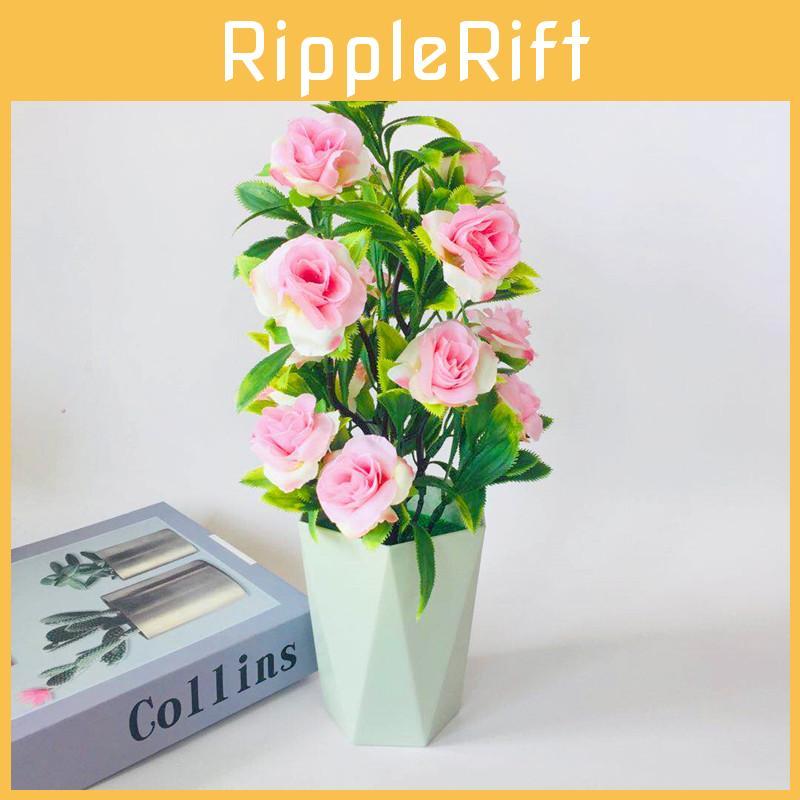 Artificial Rosa Rugosa Thunb Potted Plant For Event And Decoration Party