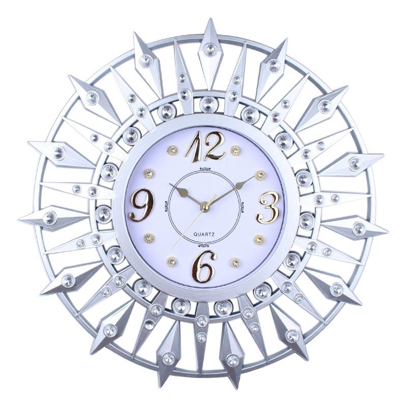 New Decorative Clock Three-dimensional Frame for Home Living Room Plastic Wall Clock Light Luxury Font Clear and Accurate Travel Time