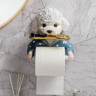 Toilet Paper Roll Holder, Tissue Dispenser, Multifunctional Wall Mounted Towel Rack, Bathroom