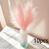 10pcs Artificial Pampas Grass Bouquets - 21.65inch Tall Fabric Feather Decor, Boho Nordic Home Decor for Weddings, Parties, Living Room, Bedroom