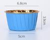 Muffin Cups, Cupcake Liners, Blue, Gold, 50 Pcs