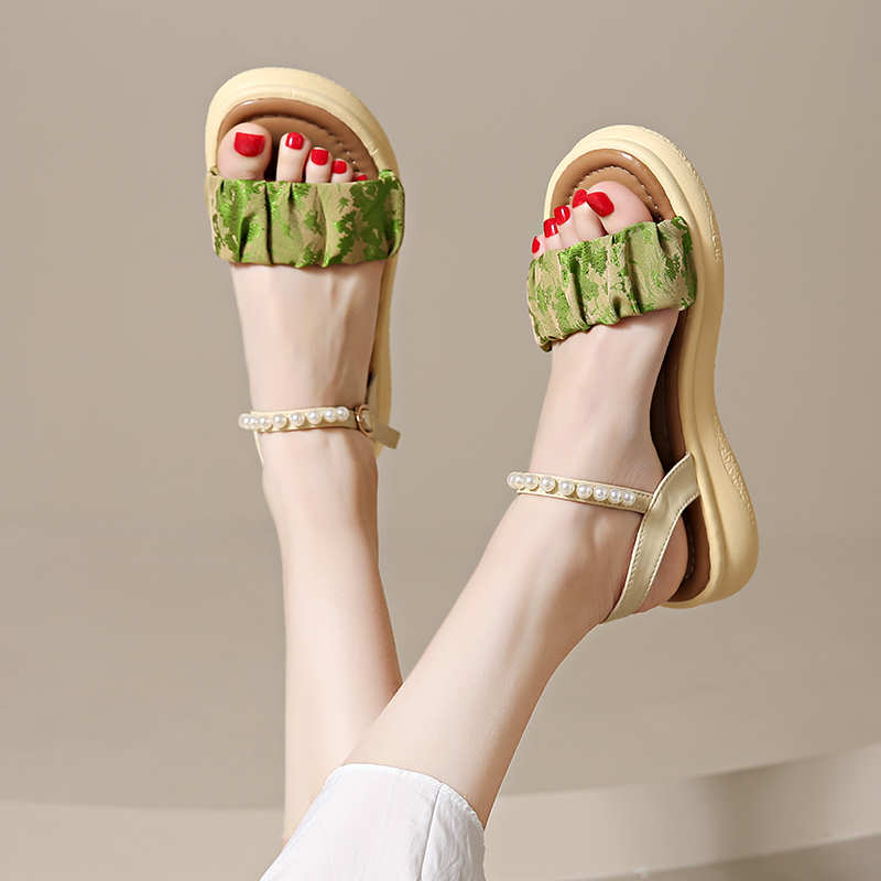 Demi-season Thick Bottom Womens Slippers Sandals Slipper Kit Ladies Shoes White Sneakers Sports Top Grade Minimalist Obuv