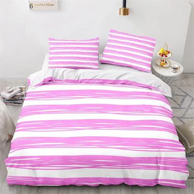 Striped Duvet Cover Modern Geometric Lines Bedding Set Twin Queen Farmhouse Ticking Stripes Comforter Cover Abstract Home Decor