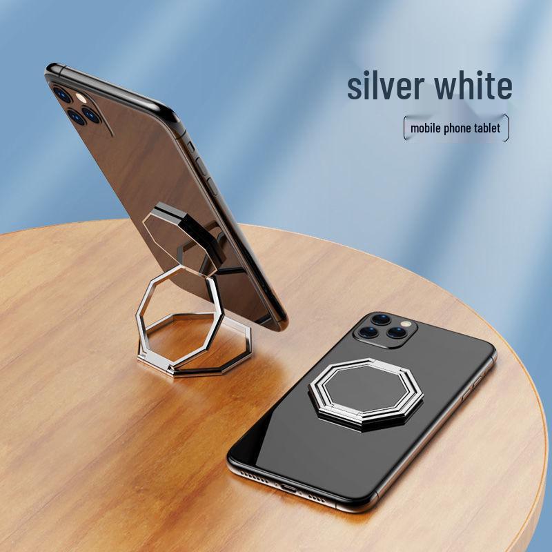 Zinc Alloy Ultra-Thin Invisible Folding Phone Stand & Adhesive Ring Holder