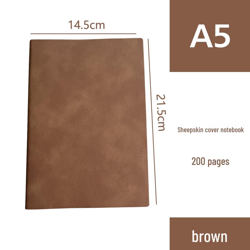 Korean Style Leather Cover Creative Diary Notebooks - Set of 5