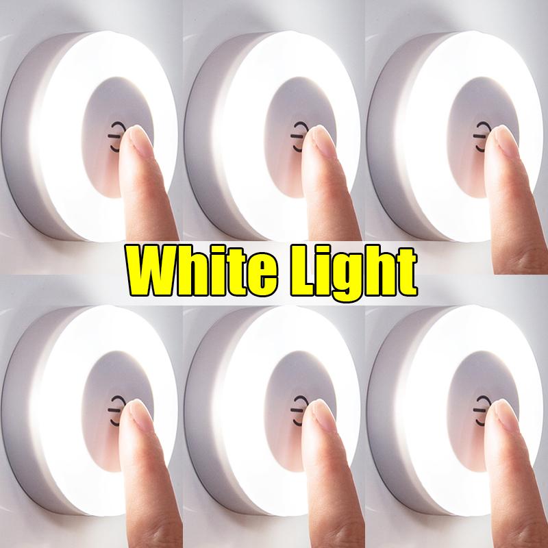 6/1PCS LED Touch Sensor Night Lights 3 Modes USB Charged Dimmable Wall Light Portable Mini Night Lamps for Home Bedroom Lighting