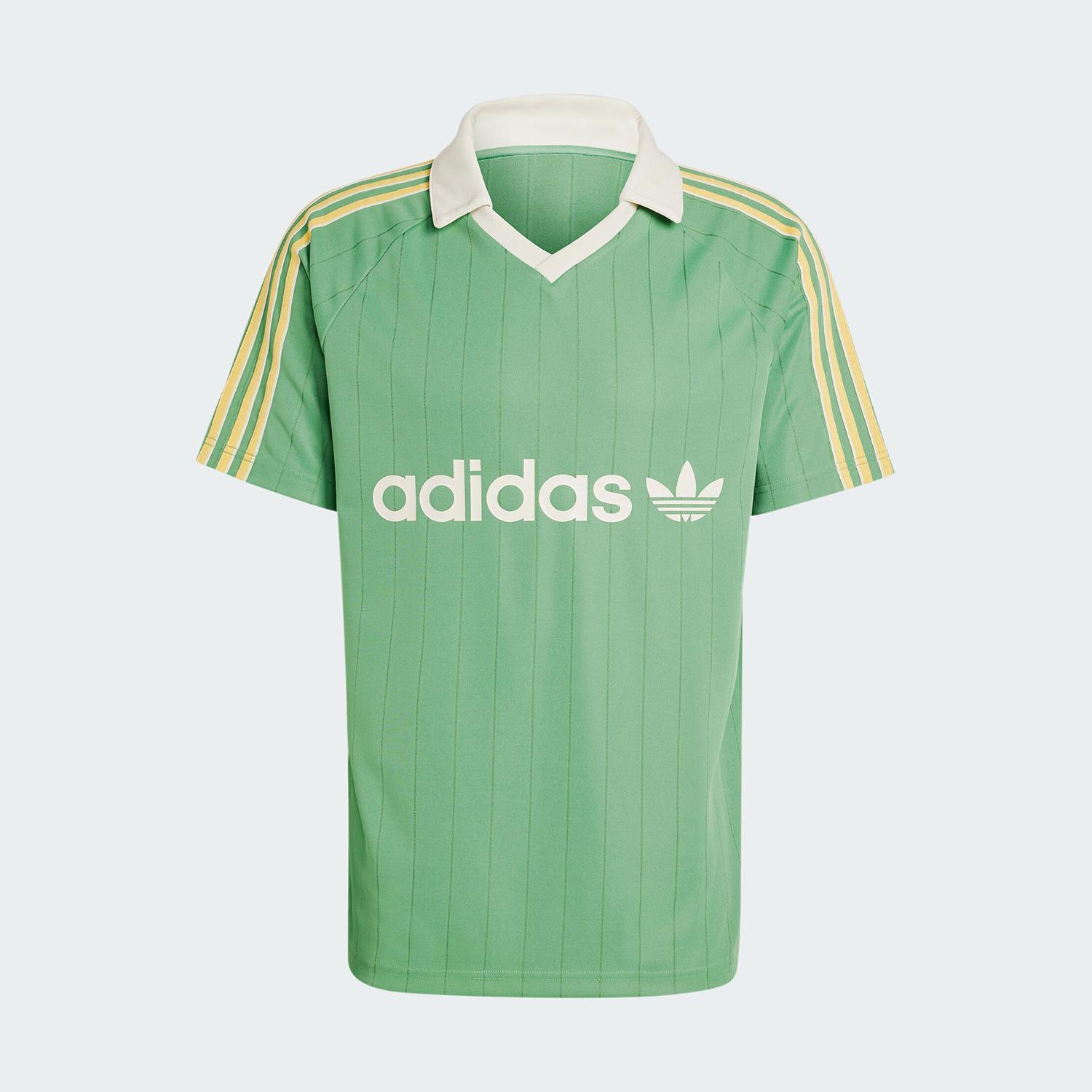Adidas Official Authentic Three Stripes Men s Classic Football Short Sleeve Jersey IR9381 175 96A M