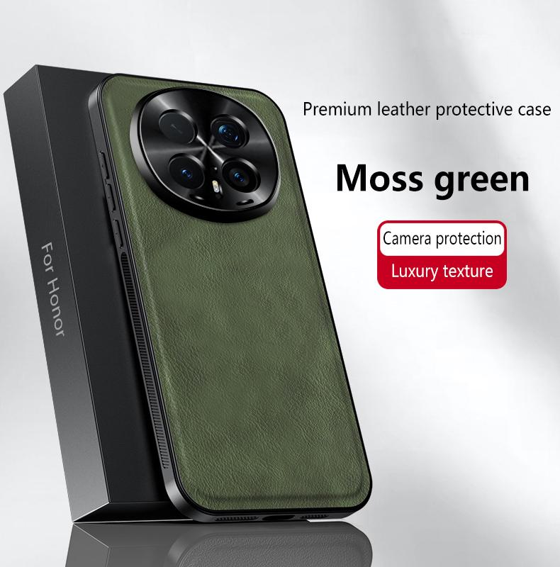 Leather for Honor Magic 8 7 6 5 Lite Pro 600 400 X8D X9D Case Leather Matte Soft Full Camera Protect Cover Shell Phone Fundas