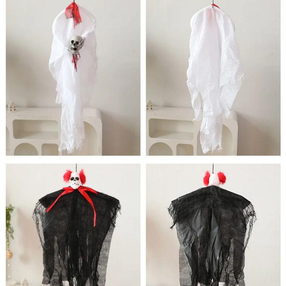 Flying Skull Ghost Pendants Scary Halloween Decoration Hanging Ghost Ghosts Ornaments  Garden