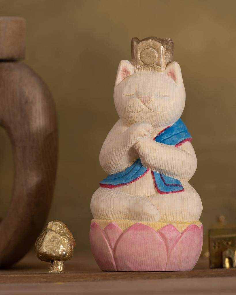 Katzen Buddha Dainichi Nyorai Hauptbild des Affen Buddha Geschäfts Sakai Prototyp Tierkreiszeichen Schutzgottheit Hauptbild Winke-Katze Maneki Katze Schmuck