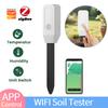 WiFi/Zigbee Intelligenter Bodenfeuchtesensor APP-Steuerung Pflanzen-Hygrometer-Tester Blumentöpfe Gartenpflege Pflanzenfeuchtigkeitsüberwachung