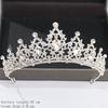 Silver Color Crown and Tiara Hair Accessories for Women Wedding Accessories Crown for Bridal Crystal Rhinestone Diadema Tiara