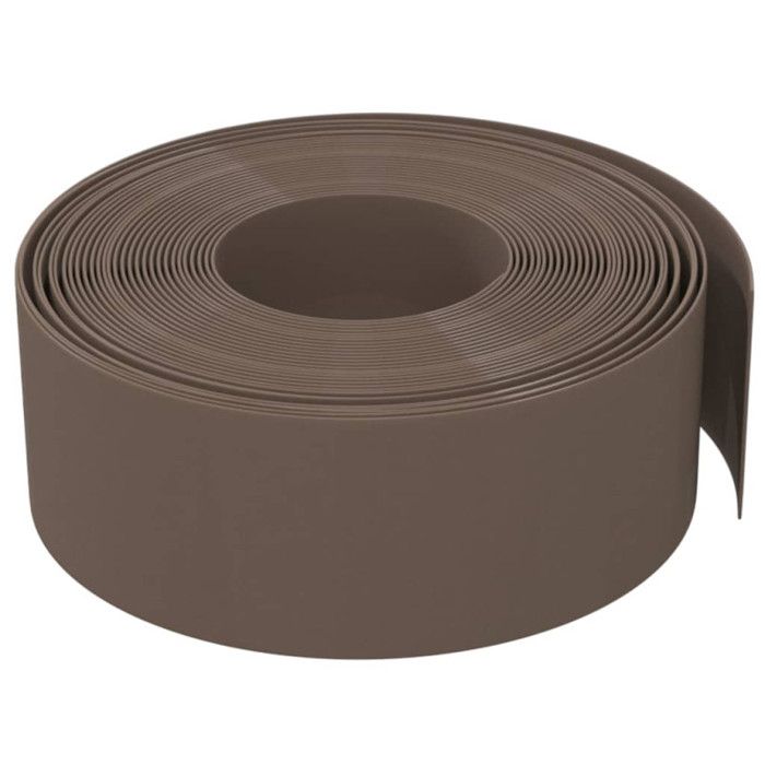 VidaXL Bordure de jardin marron 10 m 20 cm polyéthylène 154401