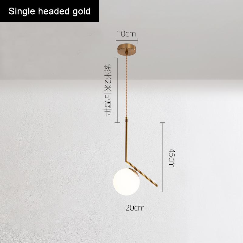 

Подвесной светильник для спальни, прикроватная простая современная подвесная лампа для ресторана, настольная лампа Nordic Creative Bar 12W&Warm light