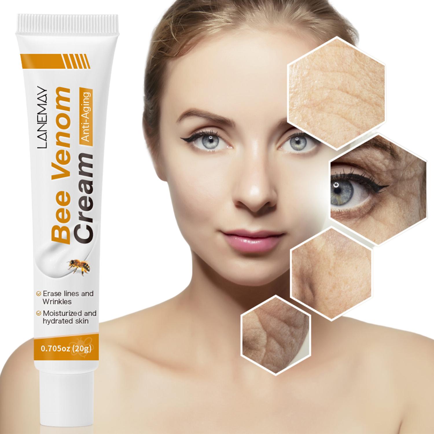 

Bee Venom Cream-Moisturizing And Erase Wrinkles-Promote Collagen Production-Suitable For All Skin Types, 20g