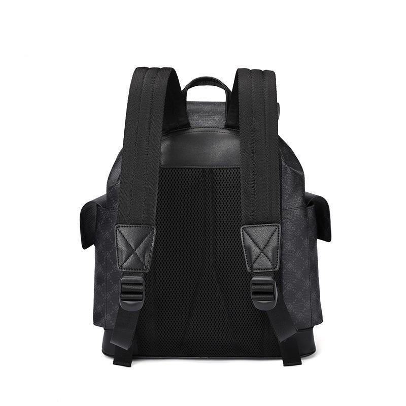 Men's Fashion Printed Large-Capacity Backpack for Travel and School