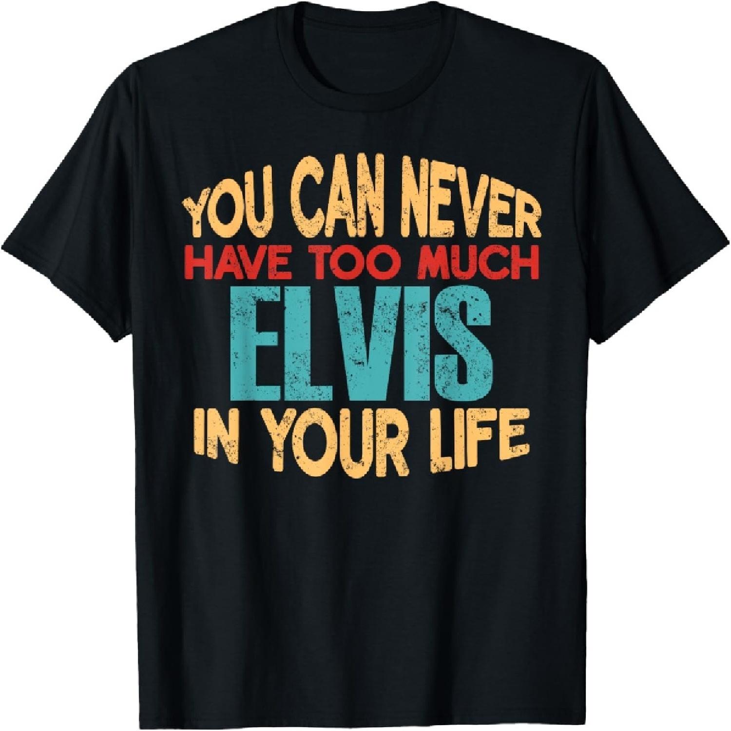 

Funny Elvis Personalized Tshirt First Name Joke Item T-Shirt XXL