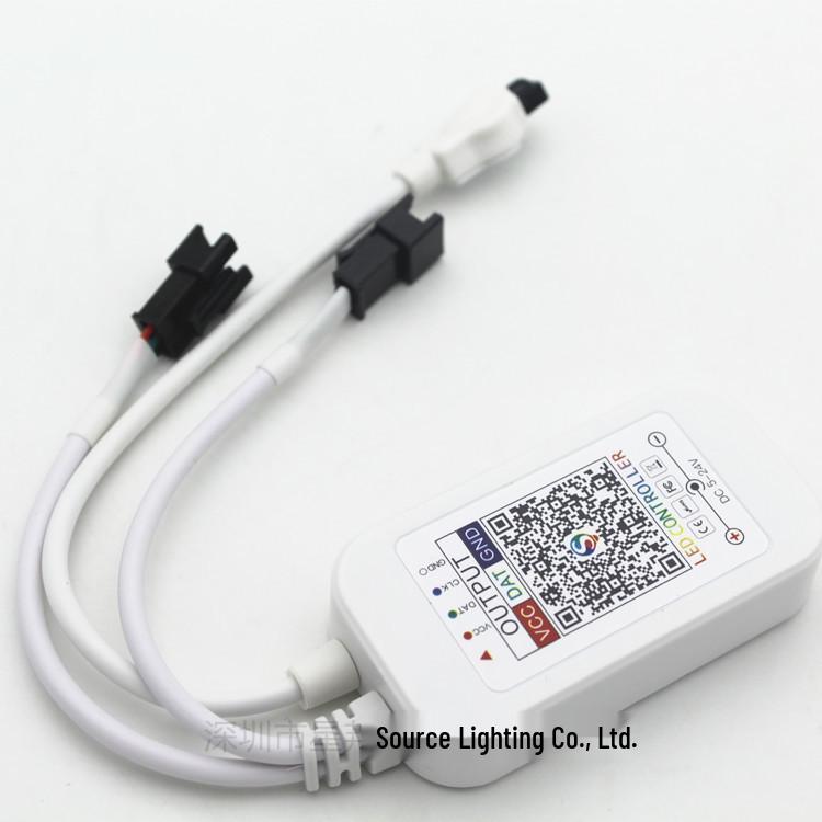 24-Key RGB Bluetooth Light Strip Controller: Mobile App, 12V/24V Color Changer & Dimmer