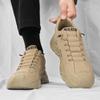 Men's Suede Sneakers Cushion Chunky Sole Strap Casual Outdoor Fashion Shoes