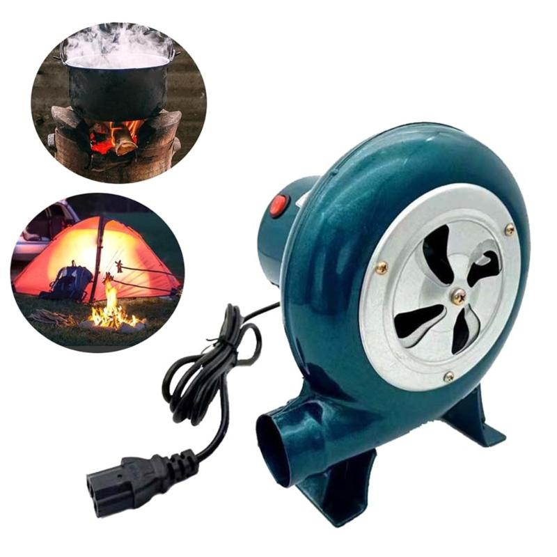 High Efficiency Outdoor Barbecue 48V 80W Metal Air Blower for Campfire Popcorn Maker Outdoor Cooking Tricycle Compatible