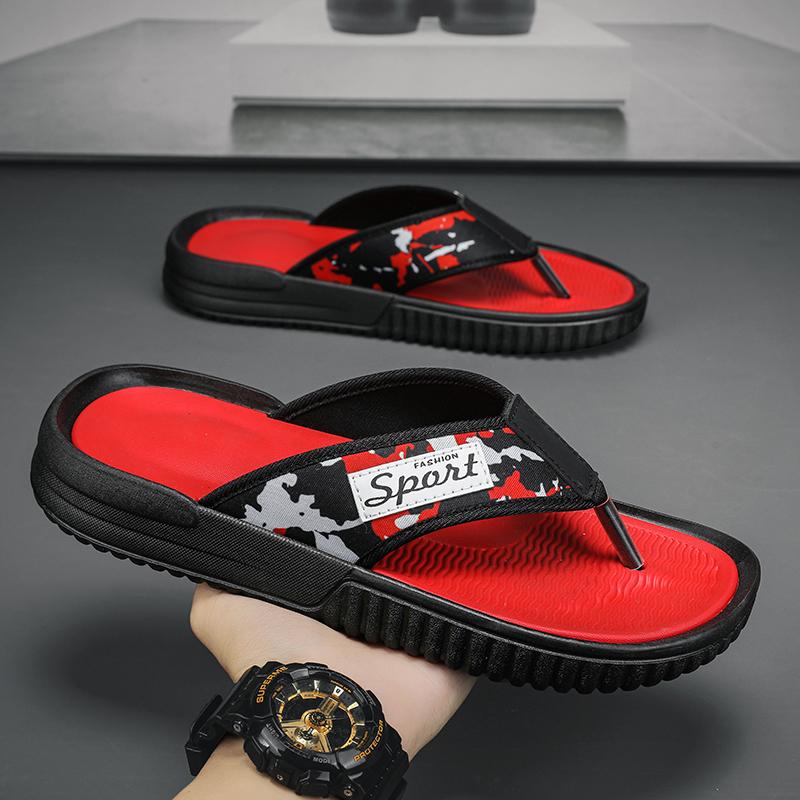

Flip-flops men s summer wear non-slip and wear-resistant pinch slippers men s outdoor seaside Vietnamese beach cool slippers 45