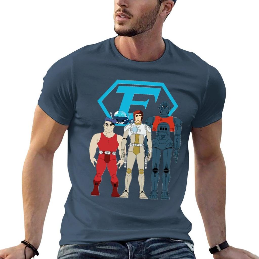 Captain Future Crew Tshirt Simple Casual Short Sleeve Tee